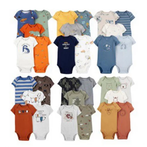 -Lucky baby body bebê menino / kit body bebe 5 Color /roupa de bebê menino