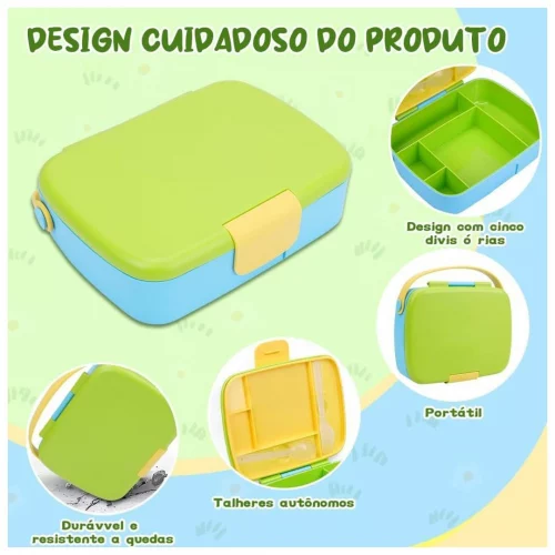 Marmita para Microondas com Dvisoria, Bento Box