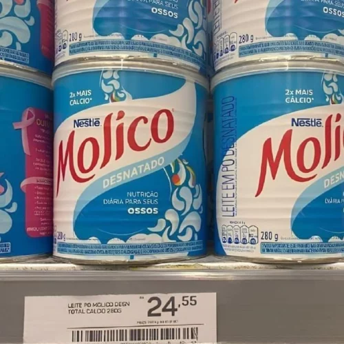 🚨 Molico - Leite em Pó, Desnatado, Nutrição diária para seus ossos, 280g