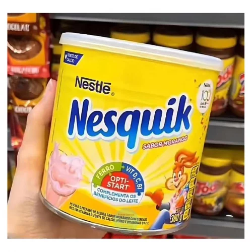 Nesquik Achocolatado Em Pó Morango 380G