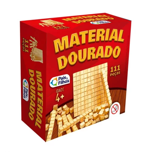 Pais & Filhos, Material Dourado Com 111 Peças,Vermelho