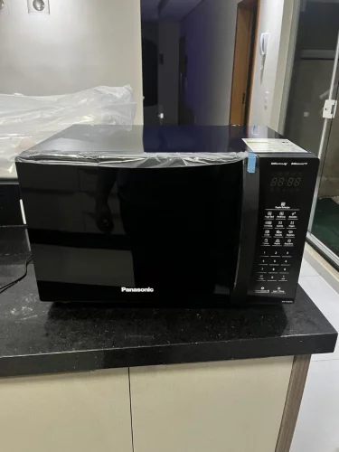 Panasonic Micro-ondas 34L Black Glass 127v NN-ST66NBRU