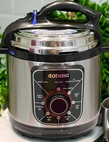 Panela De Pressão Elétrica Itatiaia Essencial 3l 700w Inox Preto