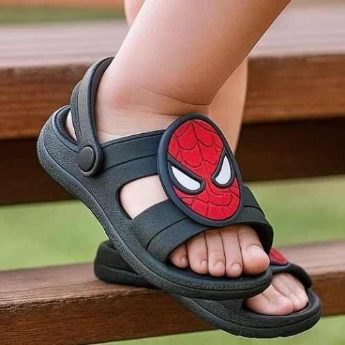 Papete Infantil Menino Babuche Masculino Sandália Leve Confortável Macia Maria Fiore