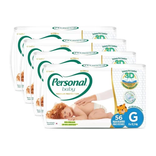 Personal Premium Protection G, 4 pacotes com 56 unidades cada
