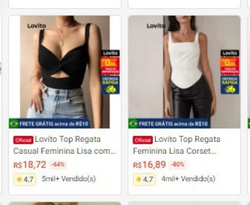 Produtos Lovito com ate 80% OFF