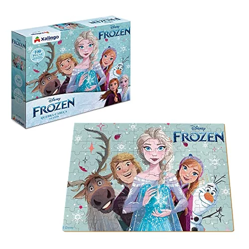 Quebra-Cabeças 100 Peças Frozen Disney Xalingo