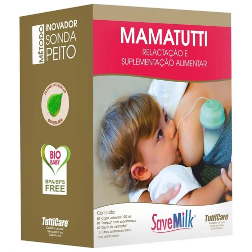 SaveMilk Mamatutti Relactador Com 10 Tubos
