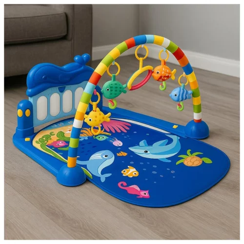 Tapete De Atividades Bebê Piano Musical Oceano Replay Kids