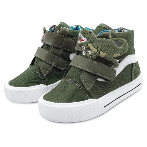 Tênis Infantil Mz Flex Menino Dinossauro Rex/Verde BB&Kids
