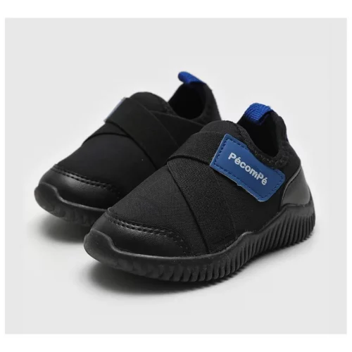 Tênis Slip On Pé com Pé Logo Preto (Tam 20 ao 27)
