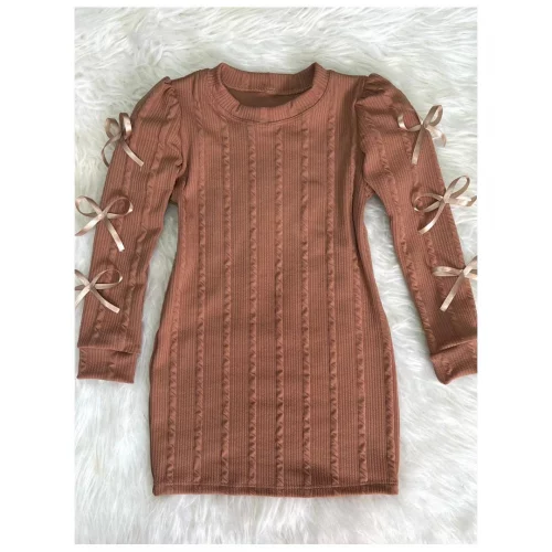 Vestido de Menina com Lacinhos – Estilo Princesa e Super Elástico
