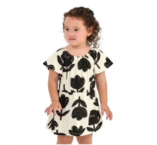 Vestido Floral Bicolor Kyly (Tam. 1 ao 8)