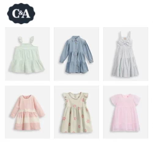 Vestidos com 30% off comprando 2 ou mais na C&A 🎁