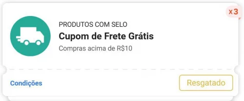 😱 3 CUPONS DE FRETE 😱
