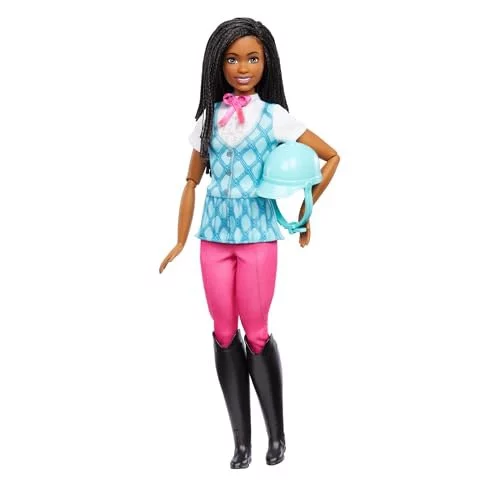 Barbie Detetive A Grande Corrida de Cavalos Boneca Brooklyn Equitação para crianças a partir de 3 anos