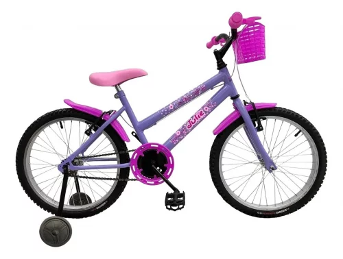 Bicicleta Infantil Feminina Com Rodinha Aro 20 Bella 2023