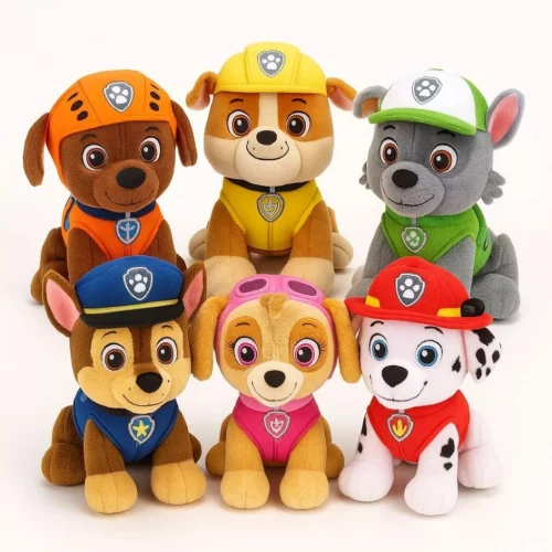 Boneco De Pelúcia Patrulha Canina 22 Cm Original Chase - Marshall - Zuma - Skye - Rocky - Rubble .
