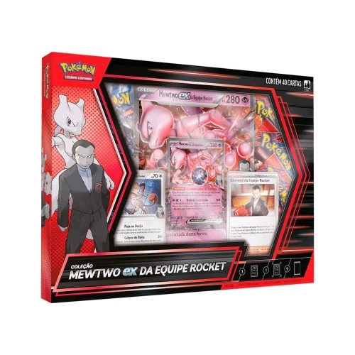 Box Coleção Mewtwo EX da Equipe Rocket - Pokémon
