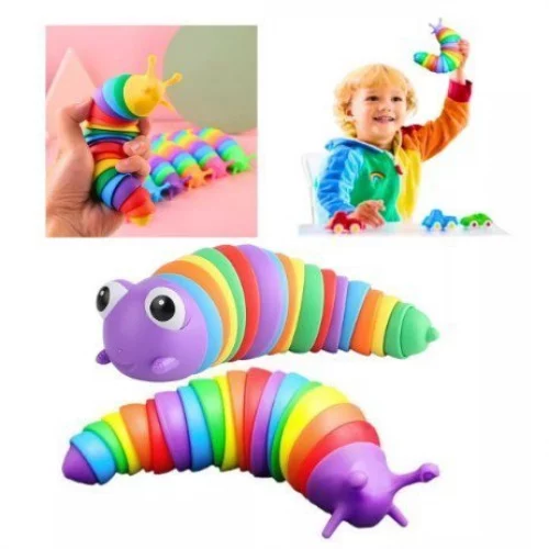 🛍️Brinquedo Lesma Caracol Lagarta De Minhocas Alivia o Estresse