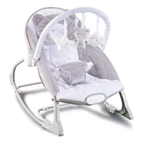 🛍️Cadeirinha Vibratória Musical Urso Polar Até 18kgs Maxi Baby