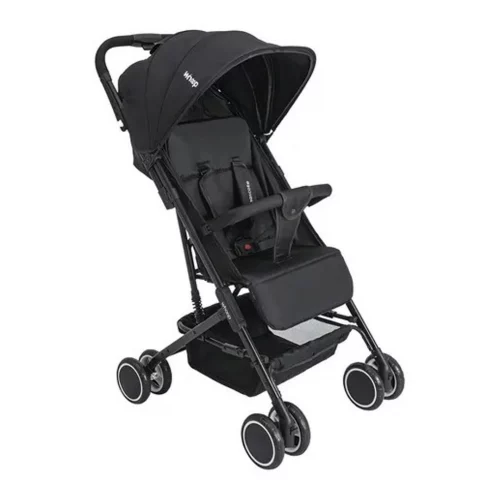 Carrinho de Bebê Compacto Whoop Mascote, 0 a 15kg, Preto