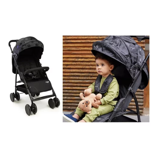 Carrinho de Bebê Cosco Kids, Bross, Preto Estrela
