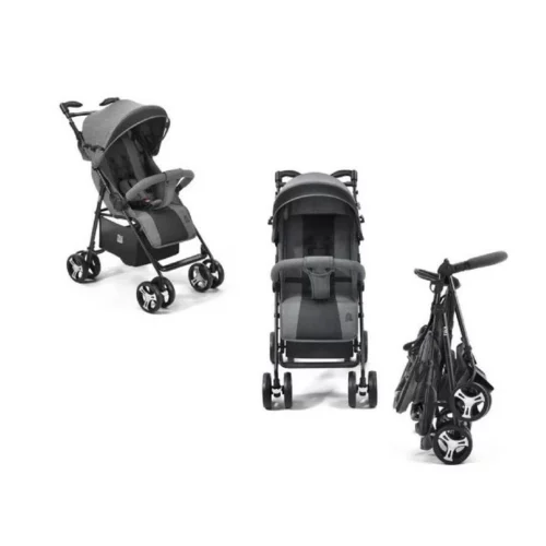 Carrinho De Passeio P/ Bebê Flick Até 15kgs Preto Multikids
