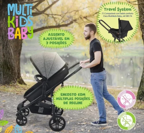 Carrinho De Passeio Para Bebê 2 em 1 Beyond, Multi Kids Baby