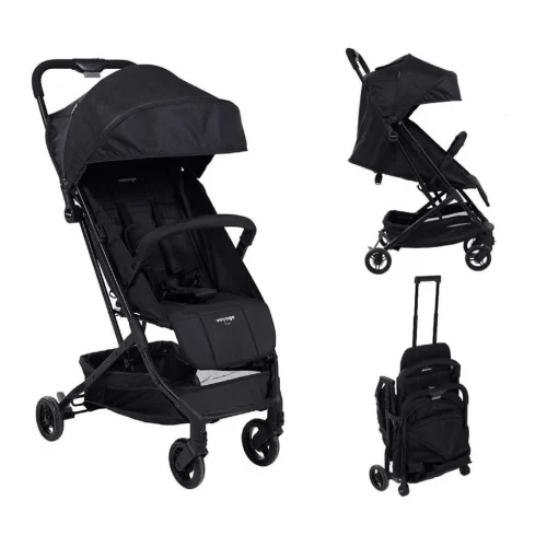 Carrinho de passeio Yupi Preto ate 15kg Voyage
