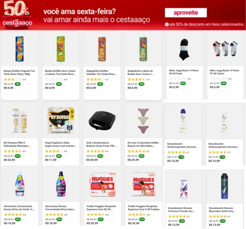 🚨 CESTAÇO NA AMERICANAS - Até 50% OFF em Produtos Selecionados ‼️