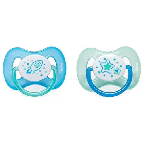 Chupeta Comfort Tam 2 Noturna, Kit Foguete - Buba