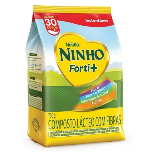 Composto Lácteo, Nestlé, Ninho Forti+, Pacote, 750g