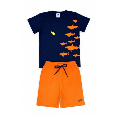Conjunto Masculino Marinho Peixes