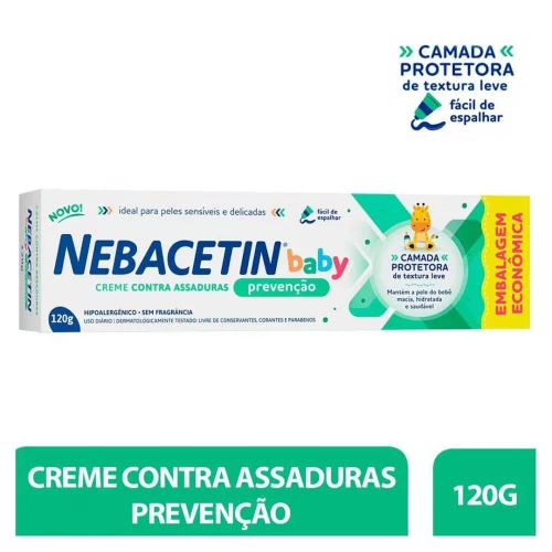 Creme Prevenção Nebacetin Baby 120g