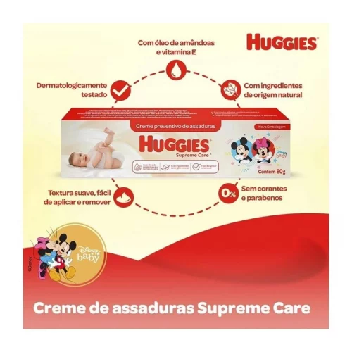 CREME PREVENTIVO DE ASSADURAS DISNEY BABY HUGGIES SUPREME CARE CAIXA 30G