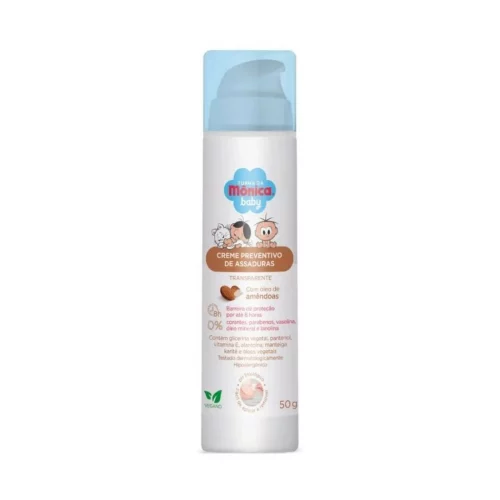 Creme Preventivo de Assaduras Turma da Mônica Baby Transparente com Óleo de Amêndoas 50g