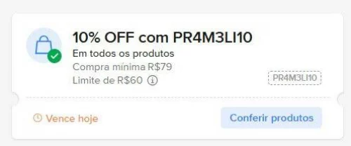 🚨  CUPOM MERCADO LIVRE