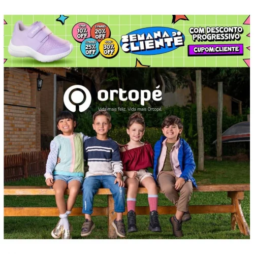 Desconto progressivo na Ortopé