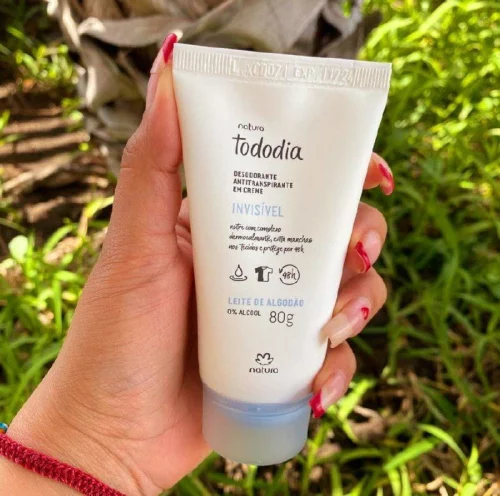 Desodorante Antitranspirante em Creme Tododia Leite de Algodão 80 g