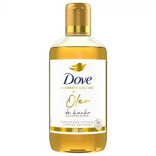 Dove Óleo de Banho Hidratação Intensa e Limpeza Delicada  Glicerinado com 96% Ingredientes de Origem Natural 240 ml