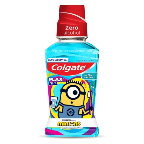 Enxaguante Bucal Infantil Colgate Plax Kids Minions 250ml