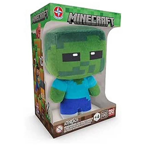Estrela - Pelúcia Zombie Minecraft