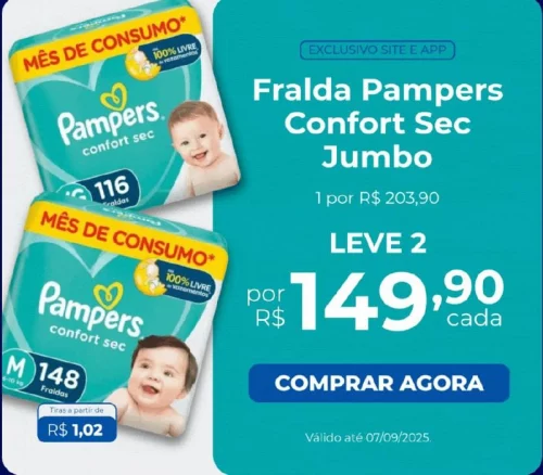 Farmacia Pampers Confort Sec