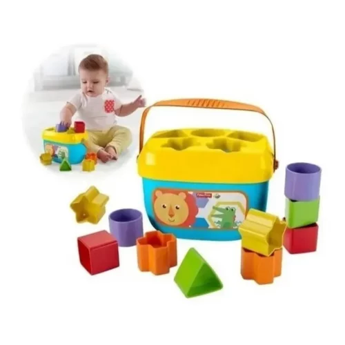 Fisher-Price Balde Primeiros Blocos, Multicolorido