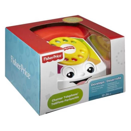 Fisher-Price Brinquedo para Bebês Novo Telefone Feliz para crianças a partir de 1 ano