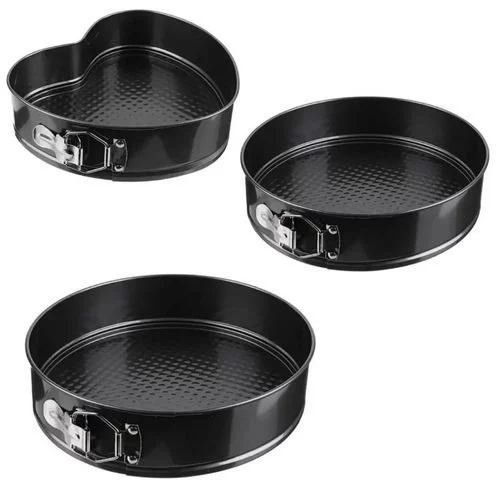 🧡 Forma De Bolo Kit Assadeira Forma Fundo Removível Antiaderente Para Cozinha