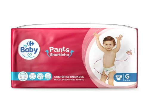 Fralda Carrefour My Baby Pants G 58 Unidades