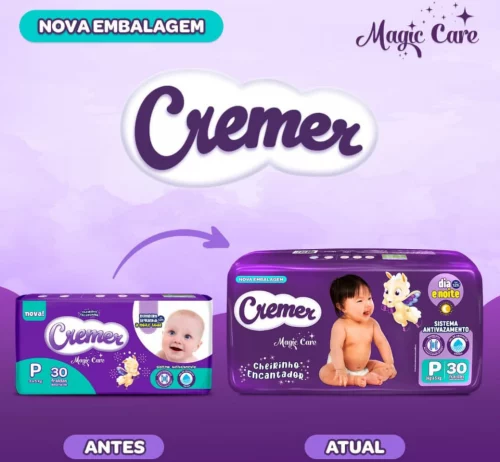 Fralda Cremer Magic Care P 30 unidades