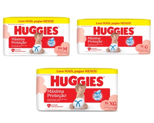 Fralda Huggies Máxima Proteção